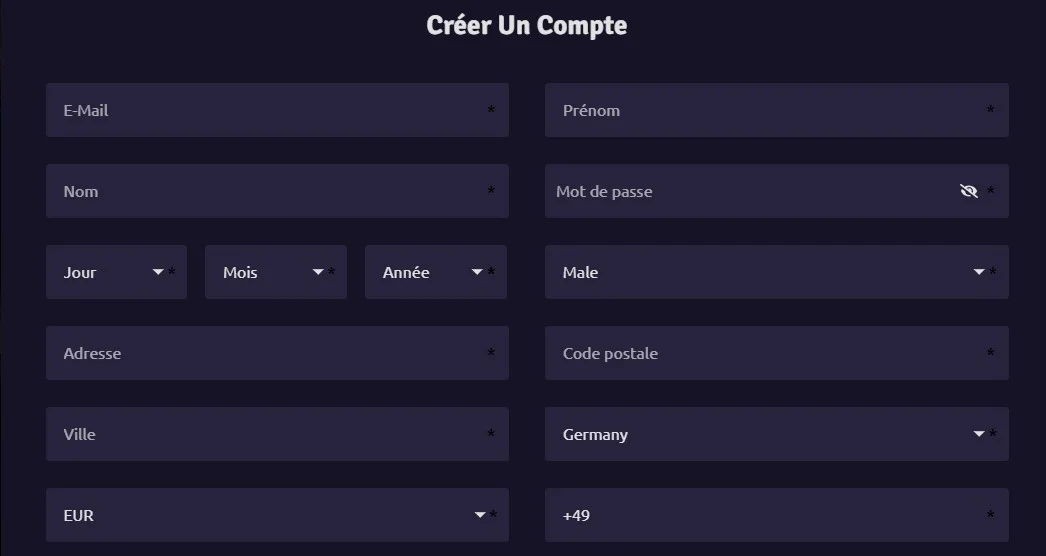 Rizz Casino Inscription et KYC